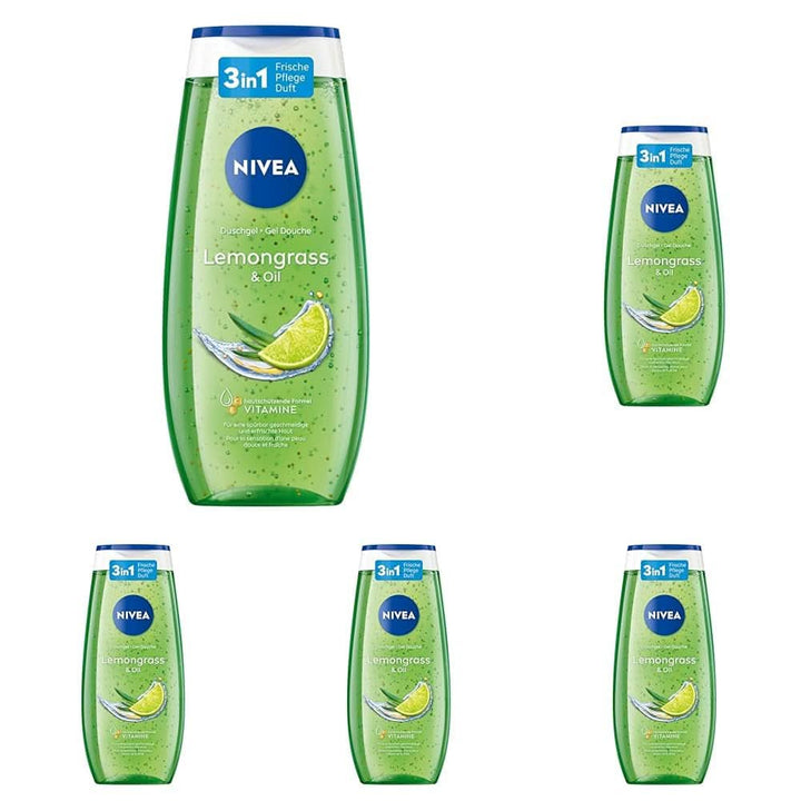 Gel de duș NIVEA Lemon Grass And Oil, 250 ml