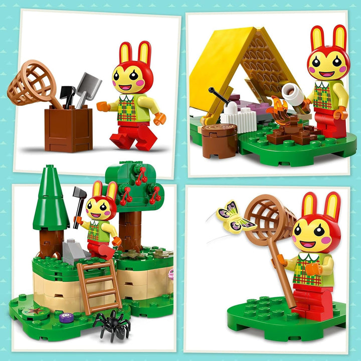 LEGO Animal Crossing Mimmis distracție în aer liber, jucărie creativă pentru copii, set de animale cu figura iepurelui din jocul video, cadou pentru fete și băieți de la 6 ani 77047