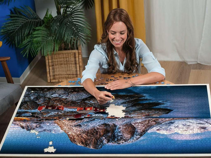 Ravensburger Puzzle 17081 - Hamnoy, Lofoten - Puzzle de 3000 de piese pentru adulți și copii de la 14 ani, puzzle cu motiv de peisaj din Norvegia
