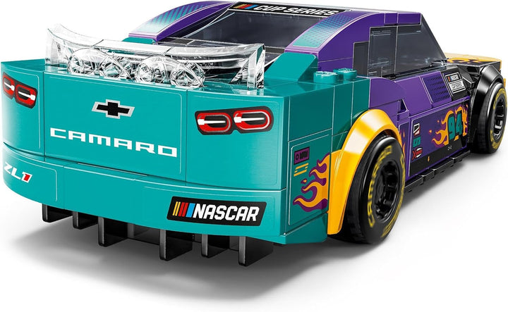 Mașină de jucărie LEGO Speed Champions NASCAR Next Gen Chevrolet Camaro ZL1; Set de construit și jucat cu mașină de curse; Cadou pentru băieți și fete cu vârsta de peste 9 ani 76935