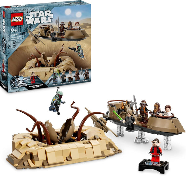 LEGO Star Wars: Întoarcerea lui Jedi Knight Desert Skiff și Sarlacc Pit, set fantezie de colecționat și construit, jucărie de construit, cadou pentru băieți, fete și toți fanii 75396
