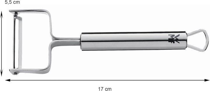 WMF Profi plus Sparschäler 17 Cm, Gemüseschäler Rostfrei, Cromargan Edelstahl Teilmattiert, Spülmaschinengeeignet