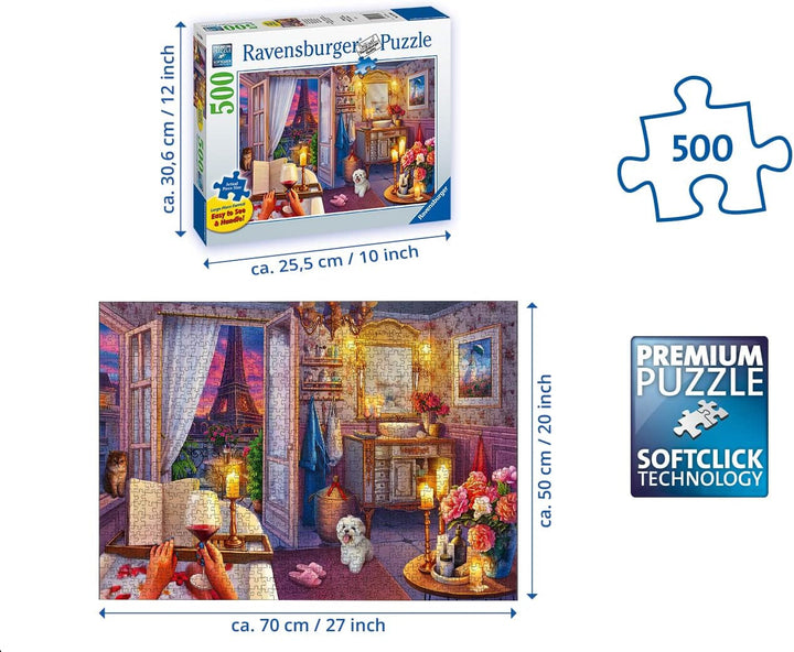 Ravensburger Puzzle - în cadă - 500 piese Gold Edition