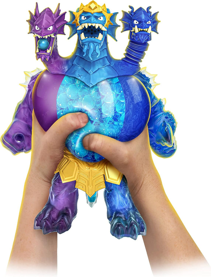 Heroes of Goo Jit Zu Deep GOO Sea King Hydra figurină cu putere de slime 3 în 1, 3 capete și efecte luminoase și sonore