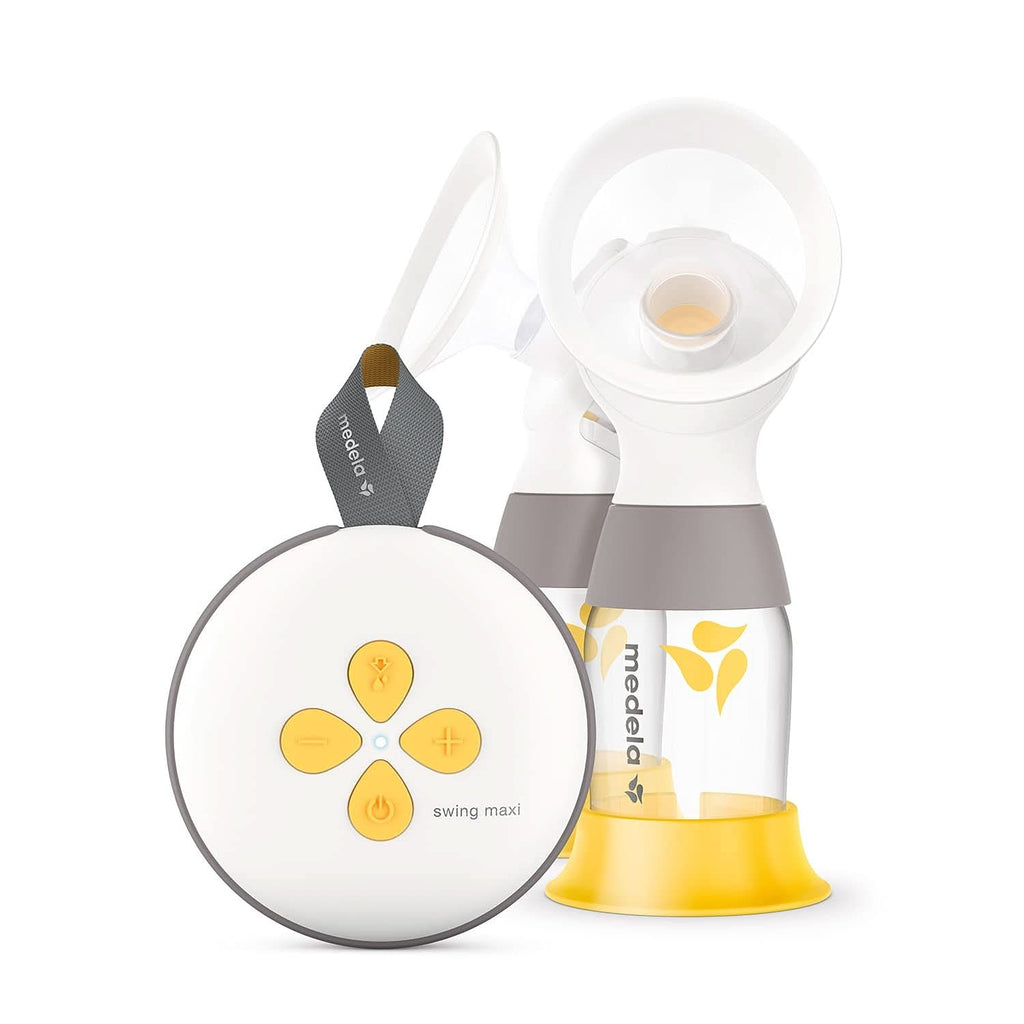 Medela Swing Maxi Elektrische Milchpumpe Mit Doppelter Pumpe, Mehr Milch in Kürzerer Zeit, Usb-Ladeanschluss Mit Personalfit Flex Saugern Und 2-Phasen-Expression-Technologie Medela