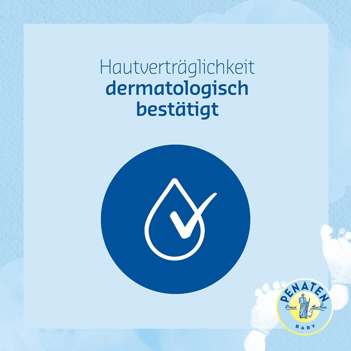 Șampon PENATEN (400 ml), șampon deosebit de delicat pentru bebeluși, pentru păr moale și ușor de pieptănat, la fel de blând ca apa pură pentru ochi, în ambalaj reciclabil (pachet de 2)