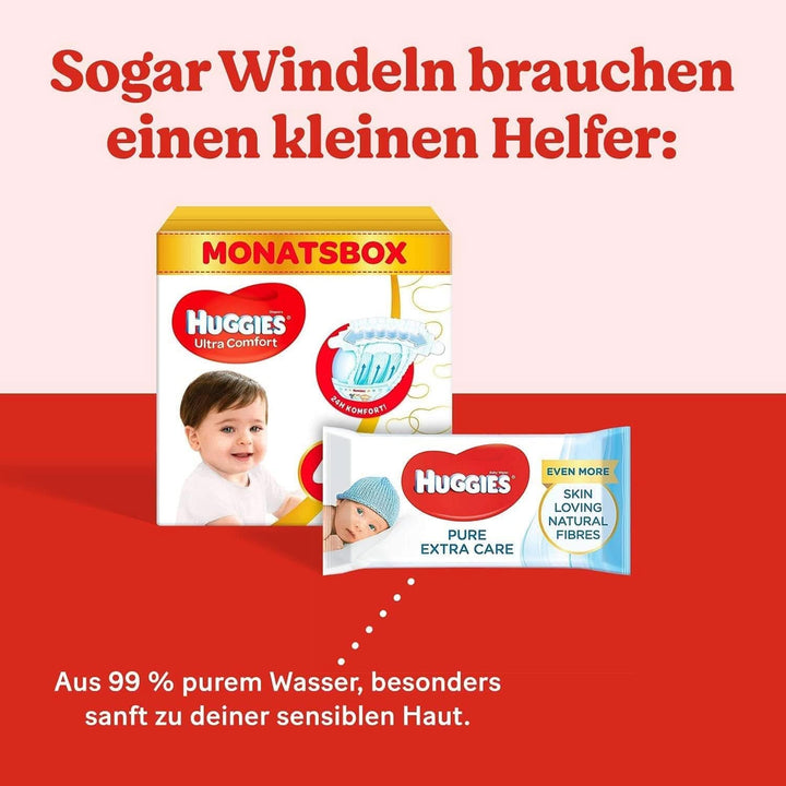 Huggies Ultra Comfort, mărimea 6 (15-30 kg), 102 bucăți (3 X 34 scutece)