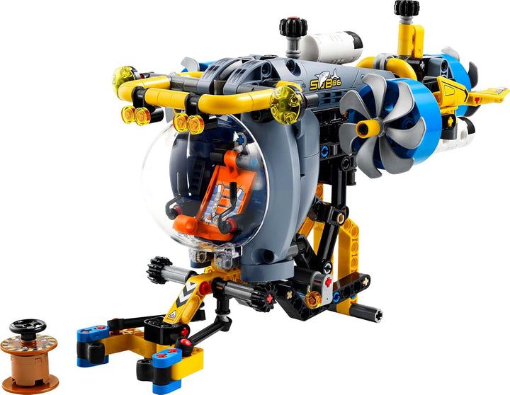 Submarin LEGO Technic Deep Sea Explorer, jucărie de construit pentru copii, băieți și fete de la 9 ani, idei creative de cadouri pentru ziua de naștere, vehicul construibil, cu elice rotative 42201