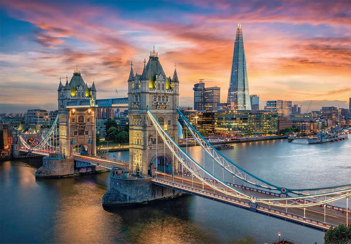 Clementoni - 31694 Collection - London Twilight, Puzzle 1500 Piese Pentru Adulți Și Copii 10 Ani, Joc De Abilitate Pentru Întreaga Familie