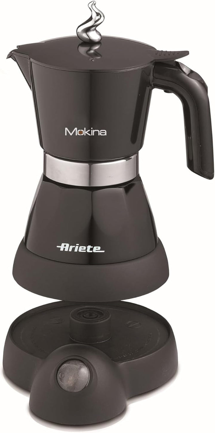 Ariete 1358 Moka Aroma, espressor electric, 480 W, 2/4 cești espresso, negru