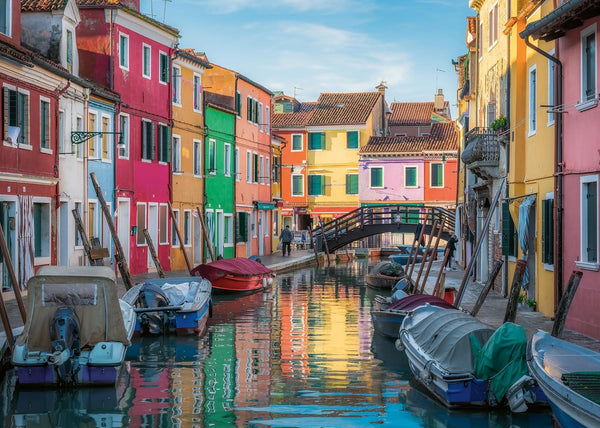 Ravensburger Puzzle 12000623 - Burano în Italia - puzzle jigsaw de 1000 de piese pentru adulți și copii de peste 14 ani,