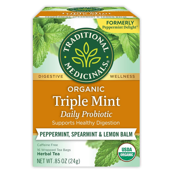 Tea, Organic Triple Mint, Supports Healthy Digestion, Includes 16 Tea Bags Tea USA Naty Shop Default Title