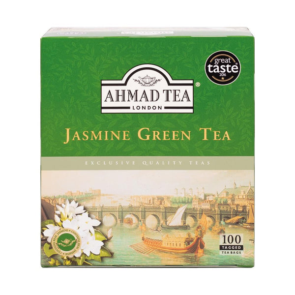 Jasmine Green Tea, Tagged Teabags without Envelopes, 100 Count Tea USA Naty Shop Jasmine 100 Count (Pack Of 1)