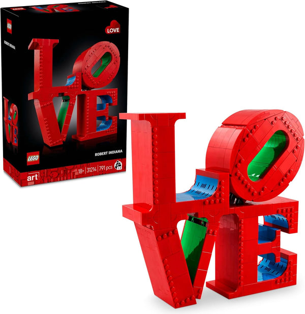 LEGO Art Love, set de construcție pentru adulți, decorațiuni pentru casă, cadou de Ziua Îndrăgostiților și Ziua Mamei, cadou pentru femei și bărbați, activitate creativă pentru iubitorii de artă și design 31214