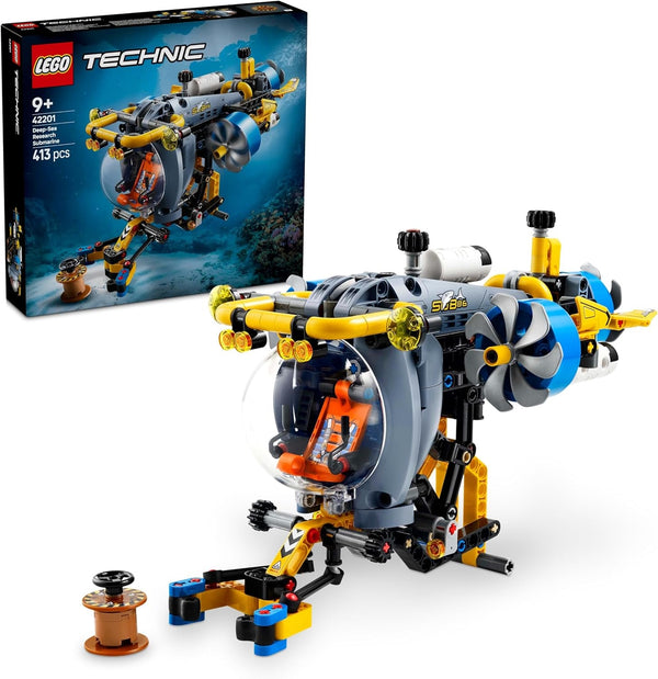 Submarin LEGO Technic Deep Sea Explorer, jucărie de construit pentru copii, băieți și fete de la 9 ani, idei creative de cadouri pentru ziua de naștere, vehicul construibil, cu elice rotative 42201