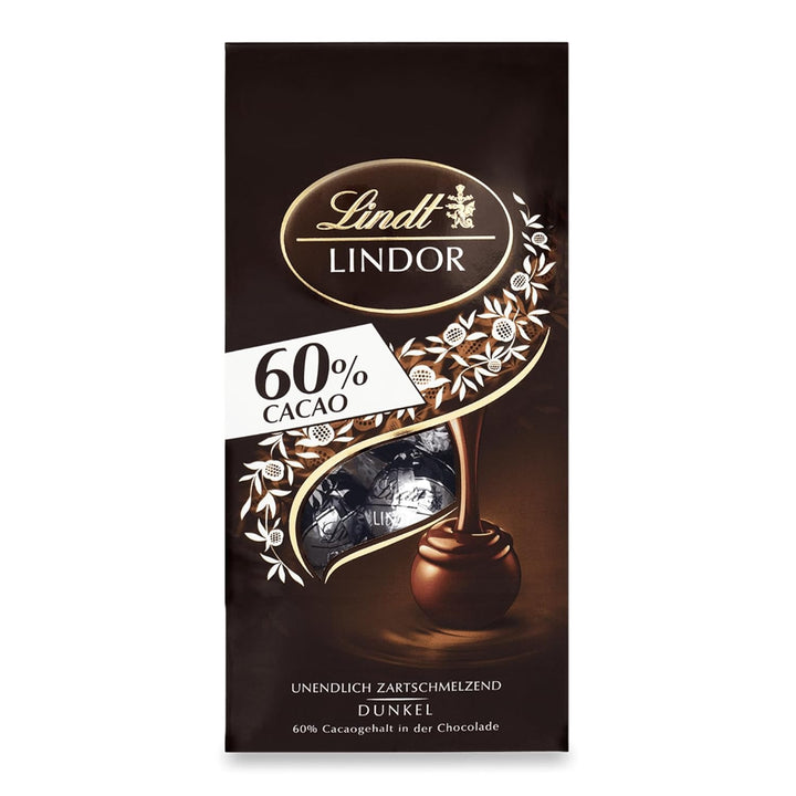 Lindt Schokolade LINDOR Mischung | 137 G Beutel | Ca. 10 Kugeln Mit Zartschmelzender Füllung in Den Sorten Milch, Dunkel 60%, Weiß, Haselnuss | Pralinen-Geschenk| Geschenk