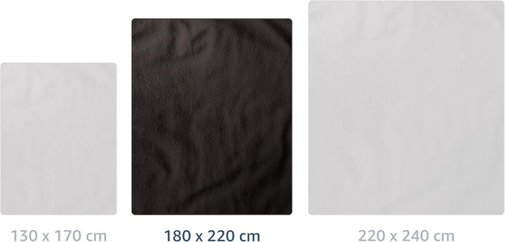 Amago - Pătură confortabilă, aspect cașmir, 180 X 220 cm - Negru Paturi si Cuverturi Besuche den GÃ¶zze-Store