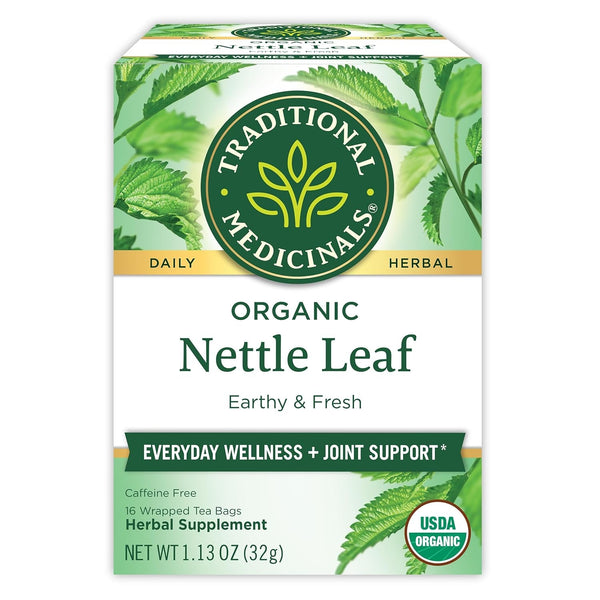 Organic Nettle Leaf Herbal Tea, Supports Joint Health & Overall Wellness, (Pack of 1) - 16 Tea Bags Tea USA Naty Shop Nettle Leaf Pack Of 1