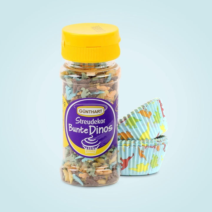 Set Günthart Dino, 55 grame + 50 chese briose din hartie