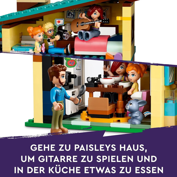 Casă de familie LEGO Friends Olly și Paisley, casă de păpuși cu figurine și accesorii, set cu casă cu două etaje și casă în copac, cadou creativ pentru fete și băieți cu vârsta de peste 7 ani 42620