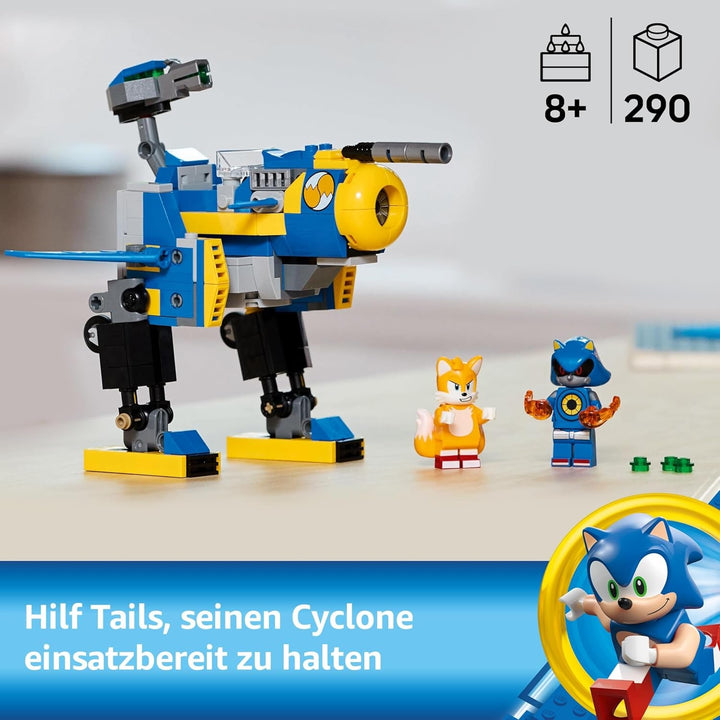 LEGO Sonic the Hedgehog Cyclone Vs. Metal Sonic - Jucărie Mechs de colecționat cu 2 minifigurine de jocuri video - Idee de cadou pentru băieți și fete de la 8 ani și adolescenți fani ai jocurilor 77002