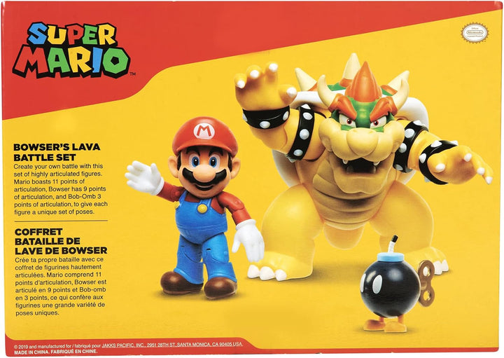Nintendo Super Mario Bowser 18Cm Vs. Mario Set de figuri (Valul 1)