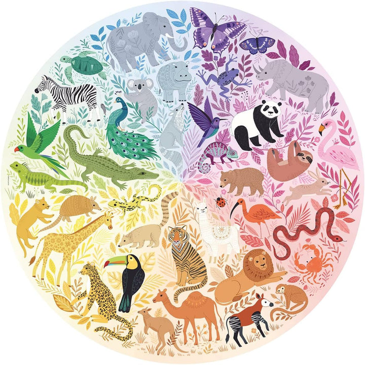 Ravensburger Puzzle 17172 Cercul de culori -Animale 500 piese