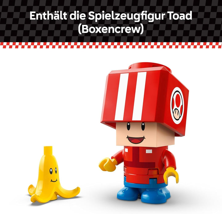 LEGO Super Mario: Mario Kart - Standard Kart, colecție Nintendo, cadou pentru copii, permite băieților, fetelor și jucătorilor de la 7 ani să joace independent, jucărie de aventură cu figura Toad 72032