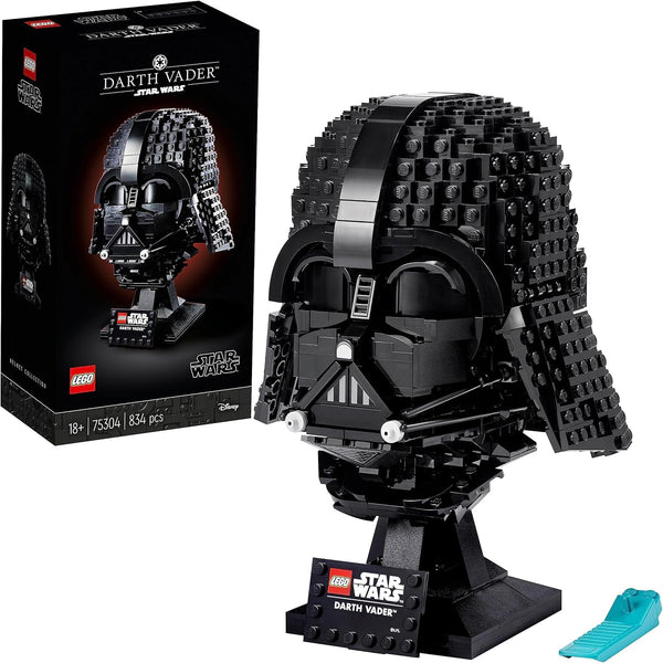 LEGO Star Wars Darth Vader Helmet, set de construcție pentru adulți, idee de cadou pentru bărbați, femei, el sau ea, model de colecție de construit și expus 75304