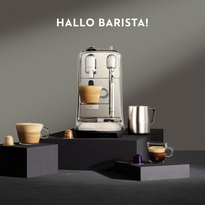 Nespresso SNE800 Creatista plus aparat de capsule de cafea de la Sage, negru mat