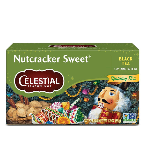 Nutcracker Sweet Black Tea, 18 Count Tea USA Naty Shop Nutcracker Sweet 18 Count (Pack Of 1)