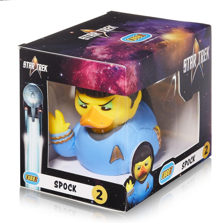 TUBBZ Boxed Edition Spock figurină de colecție cu rață de cauciuc din vinil - Marfă oficială Star Trek - TV, filme și jocuri video