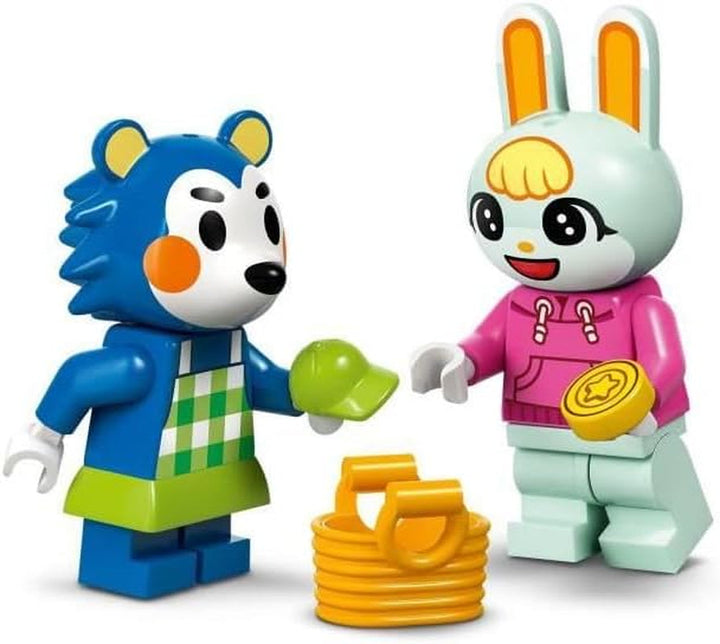 LEGO Animal Crossing Tailoring Sisters, set de construcție creativă pentru jocuri de rol, cadou pentru fete, băieți și fani ai jocurilor video cu vârsta de peste 6 ani, set de joacă de aventură 77055