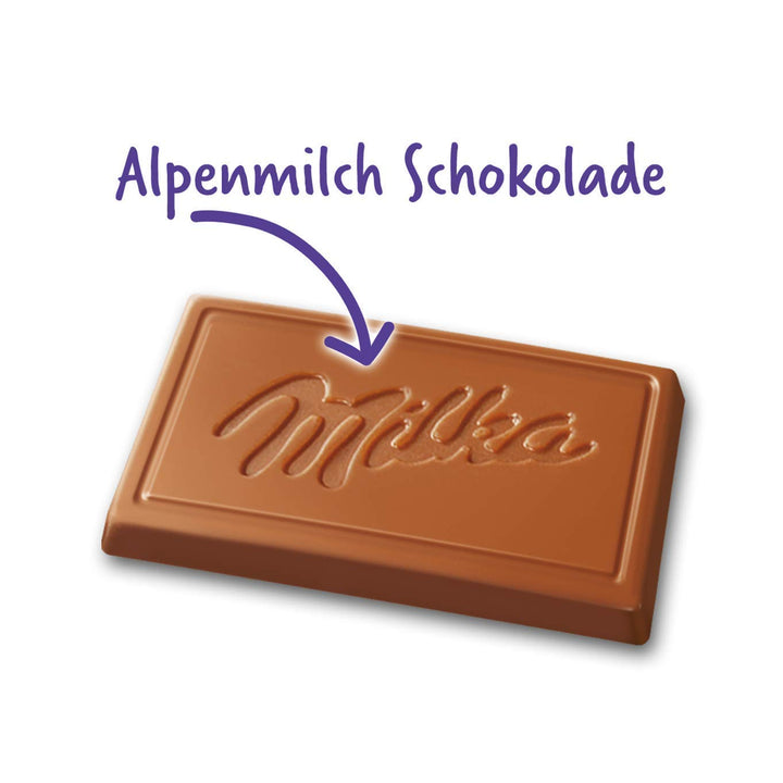 Milka Naps Alpenmilch 1 X 1Kg, Zartschmelzende Mini-Schokoladentäfelchen Aus Feiner Alpenmilchschokolade, Dose