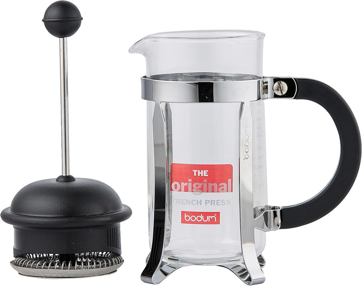 Bodum 1913-01 Cafetieră CAFFETTIERA (sistem French Press, filtru permanent din oțel inoxidabil, 0,35 litri) Negru