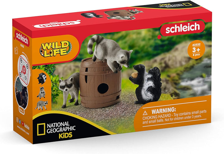 Schleich 42532 Fun around the nut , De la 3 ani, WILD LIFE - Set de joacă, 6 piese