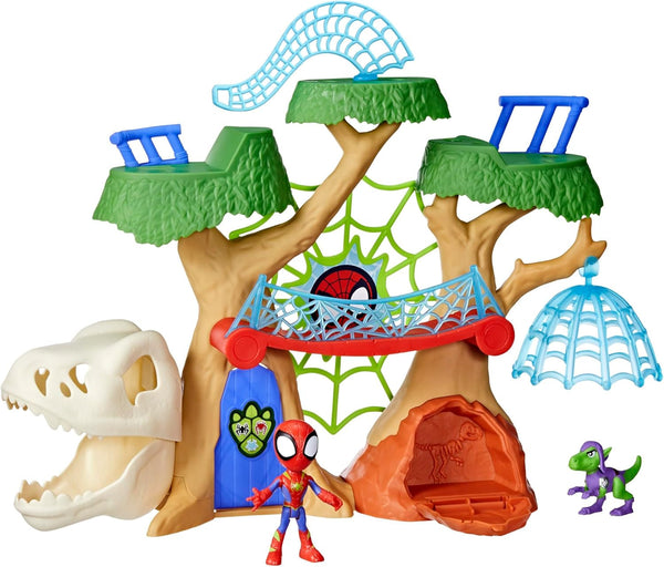 Marvel Spidey And His Super Friends Dino Treehouse Superhero Playset