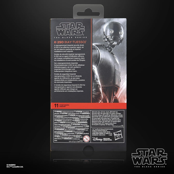Star Wars seria neagră K-2SO (Kay-Tuesso) Andor figurină de acțiune de colecționat, 15 cm