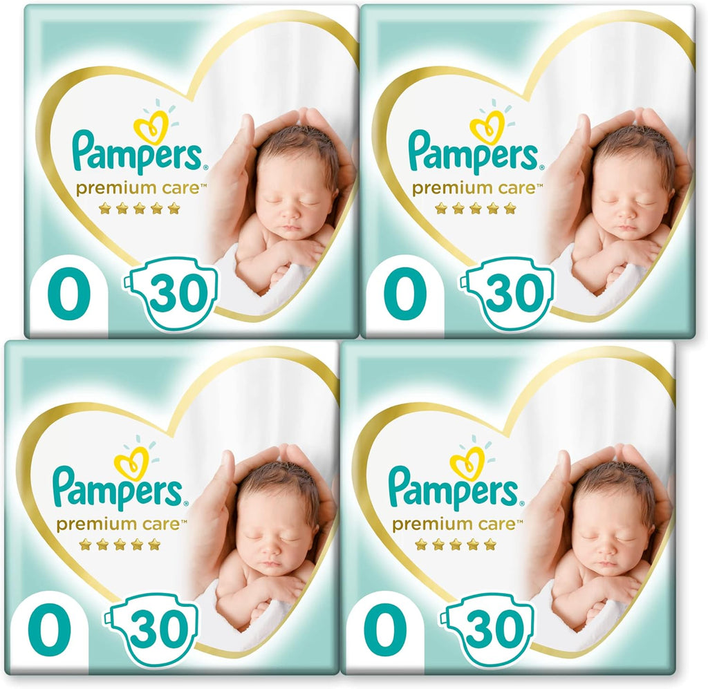 Pampers (versiunea clasica), scutece pentru copii mărimea 0 (<3 kg), 30 bucăți