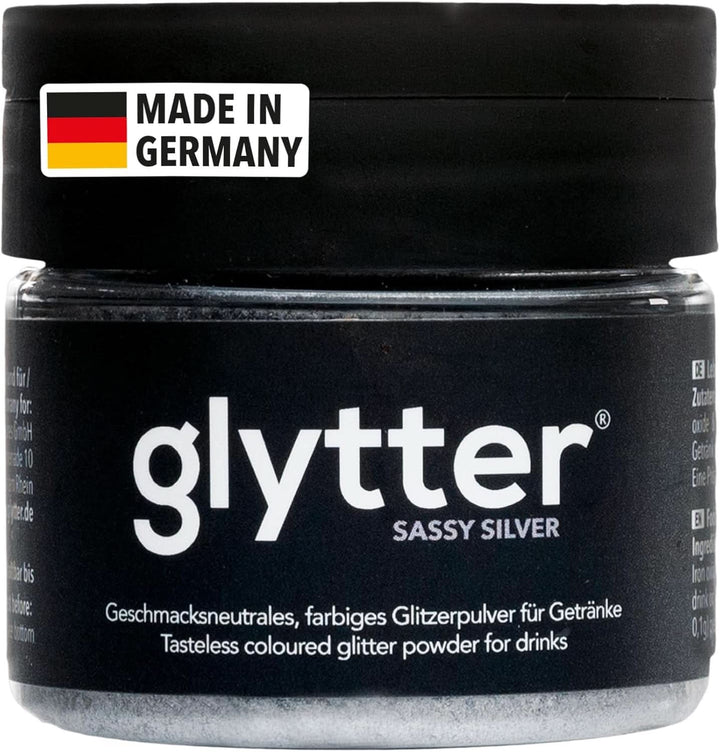 Glytter Glitter Powder For Drinks (Silver) - Glitter comestibil pentru băuturi, 10 grame