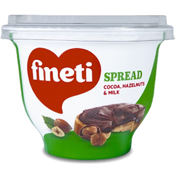 Fineti, Crème au cacao, noisettes et lait 200g