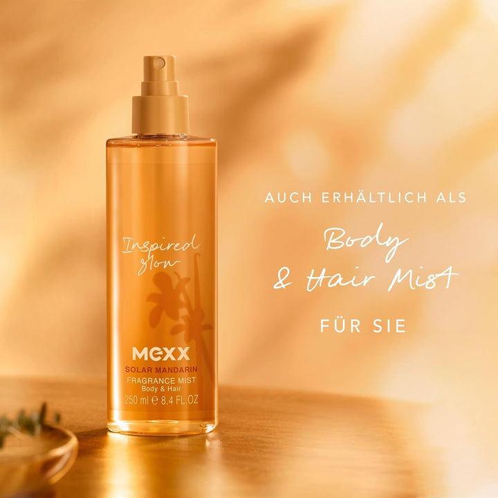 MEXX Inspired Glow Apă de Parfum pentru Femei, Parfum Floral-Fructat pentru Ea cu Proprietăți de Îmbunătățire a Starii de Spirit, 30 ml