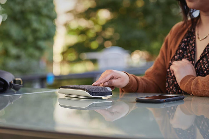 Poly Sync 20+ Personal, portabil Difuzor Bluetooth pentru conferințe (Plantronics) - Anulare ecou/zgomot - Adaptor Bluetooth Usb-C, compatibil: Teams (certificat), Zoom, PC, Mac, telefon mobil