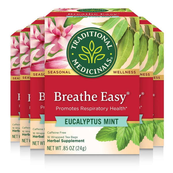 Organic Breathe Easy Seasonal Tea, 16 Tea Bags (Pack of 6) Tea USA Naty Shop Default Title