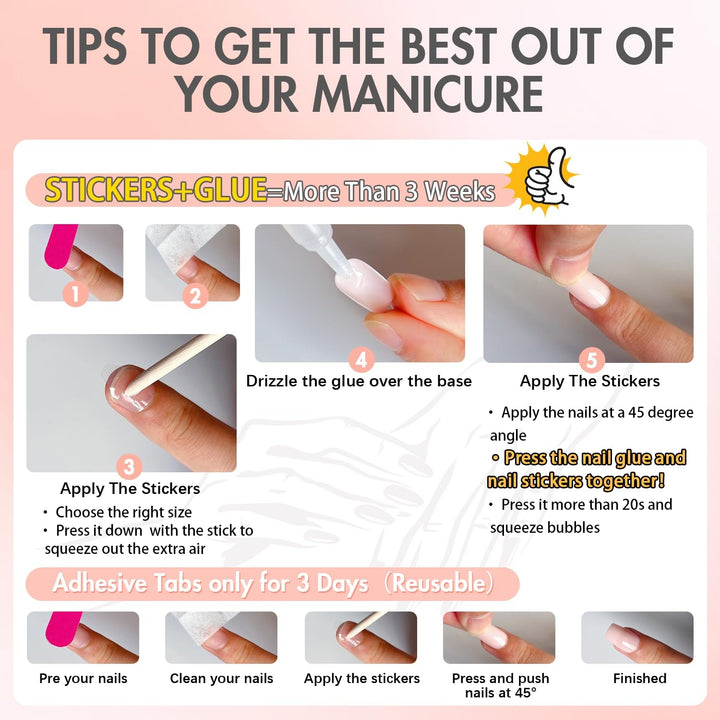 Unghii lungi cu vârf franțuzesc, aurii, cu sclipici, de lipit pe unghii lungi și pătrate, set unghii false cu vârf franțuzesc strălucitor, unghii artificiale pătrate pentru femei, 24 de bucăți