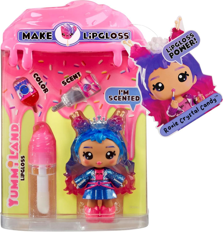 Papusa cu luciu de buze Yummiland - Mystery Chase - Include set de luciu de buze DIY, potrivit pentru copii cu vârsta de 4 ani și peste