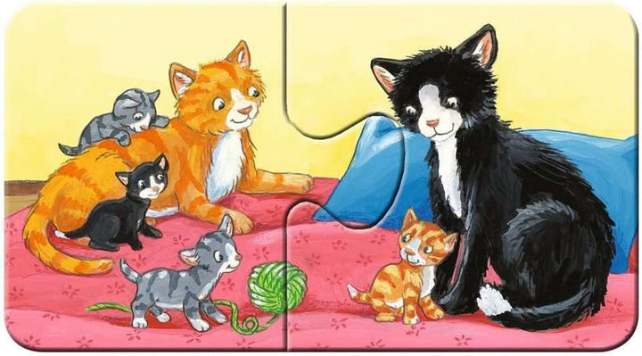 Ravensburger Puzzle pentru copii - 05072 Familii de animale la fermă - Primul meu puzzle cu 9X2 piese - Puzzle pentru copii de la 2 ani