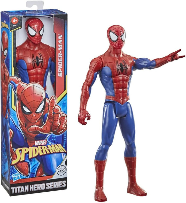 Marvel Titan Hero Series Spider-Man Action Figure, supererou înalt de 30 cm, cu membre mobile, compatibil cu alte jucării Spider-Man, pentru copii de peste 5 ani
