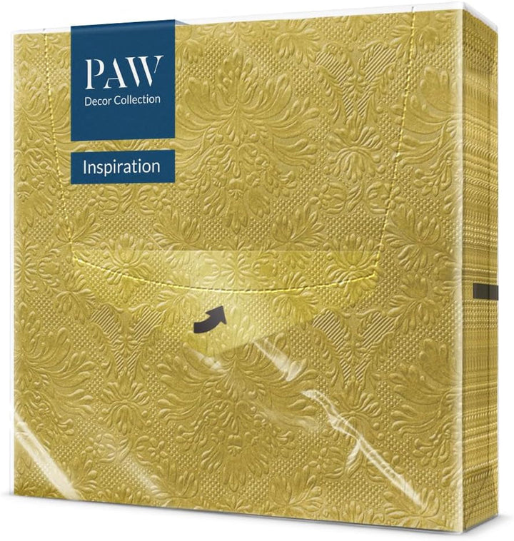 PAW - Șervețele 3 straturi (33 X 33 Cm) I 20 bucăți I Perfect pentru zile de naștere, petreceri, nunți, comuniuni și sărbători I Șervețele de hârtie colorate - ocazii speciale, ornamente I Inspiration Classic