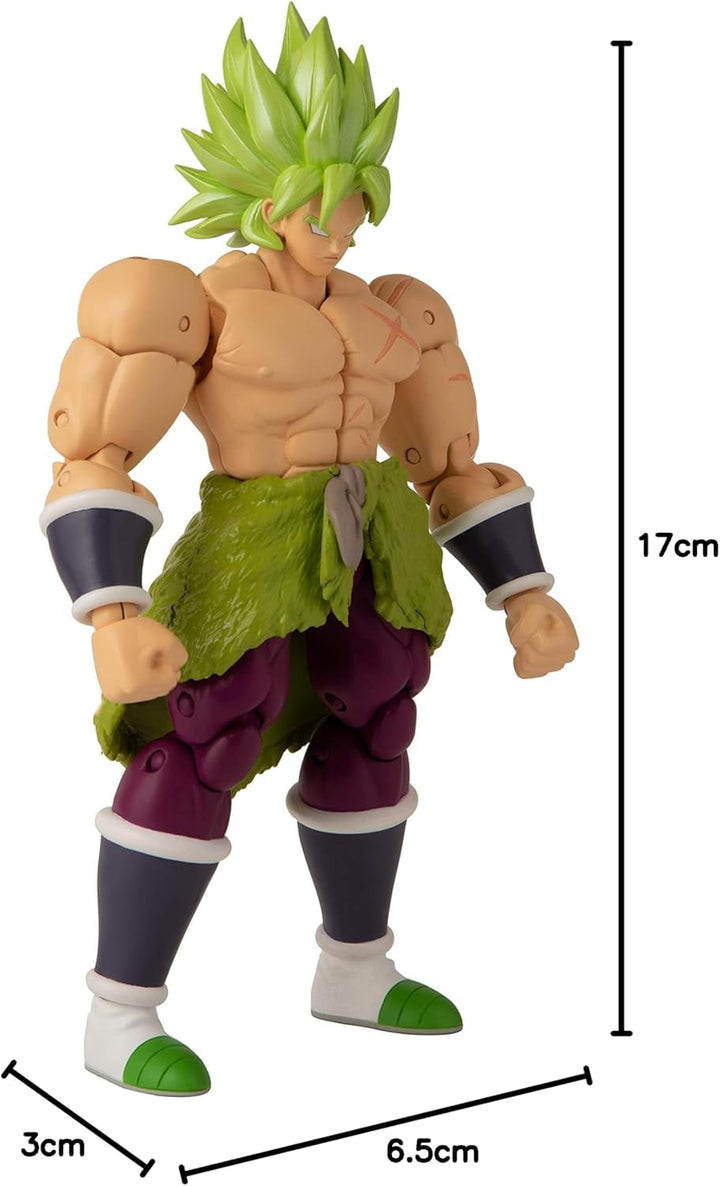 BANDAI - Dragon Ball Super - Figurine Dragon Stars 17 Cm - Super Saiyan Broly - Figura articulată Broly - Licența oficială Dragon Ball - Jucărie pentru copii 4+ ani - 36190J